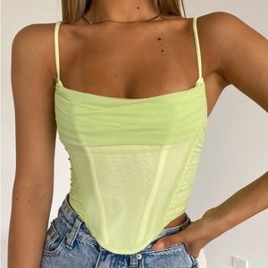 ✨NWT✨ White Fox - Out Of Focus Bustier - Citrus - Size M